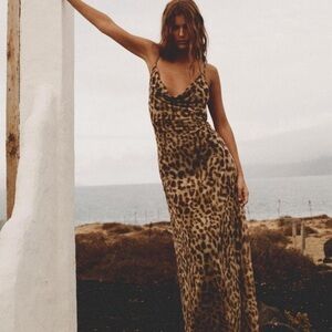 Zara Leopard Maxi Dress